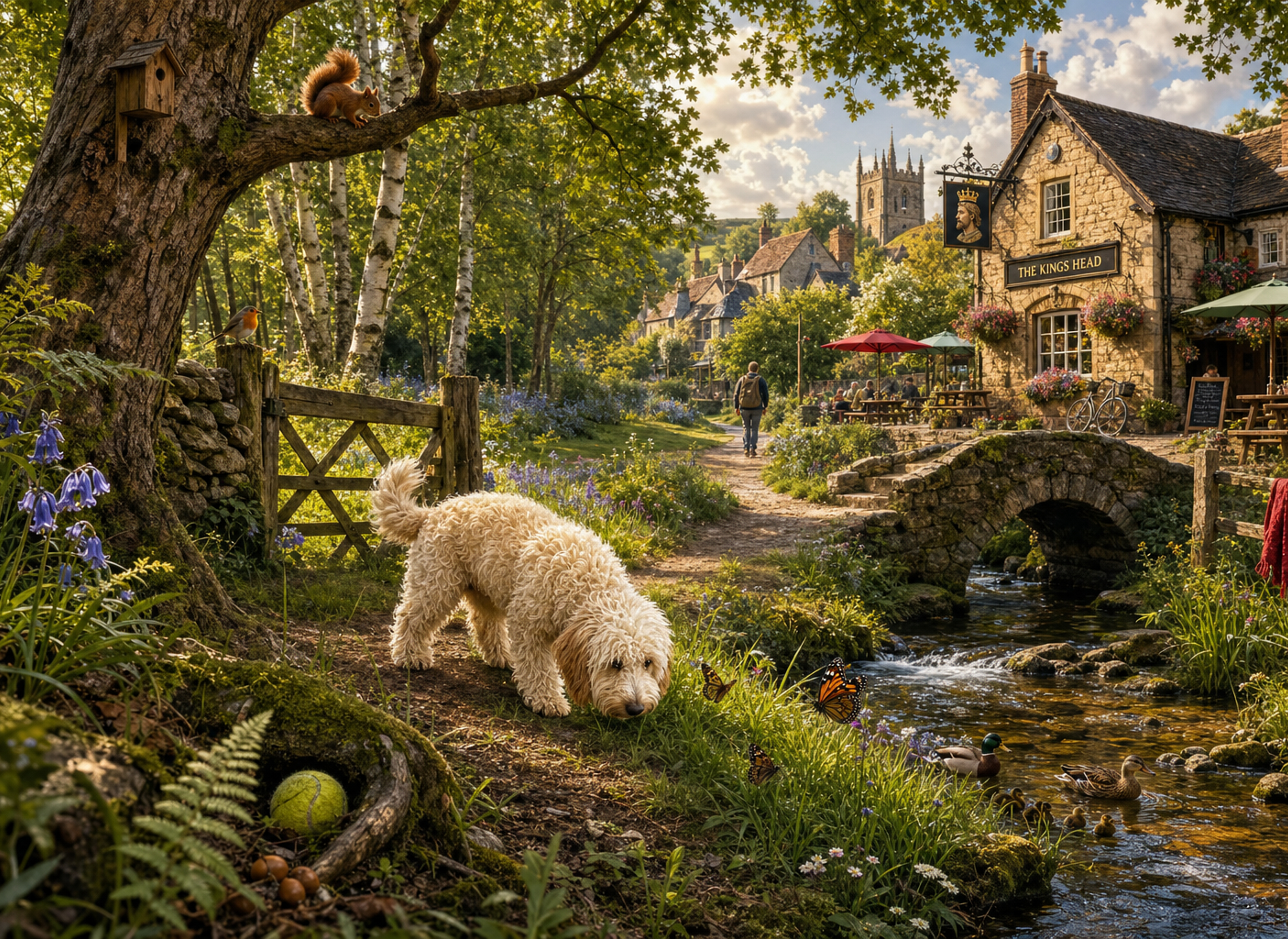 Bailey the dog — example Jigsaw Tail